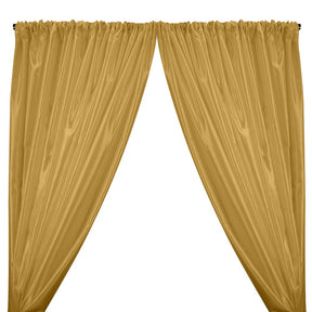 Charmeuse Satin Rod Pocket Curtains - Dark Gold