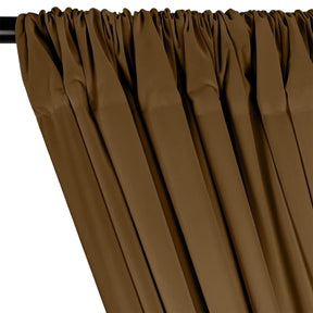Cotton Polyester Broadcloth Rod Pocket Curtains - Dark Gold