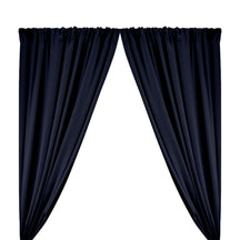 Poplin (60") Rod Pocket Curtains - Dark Navy