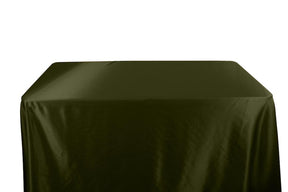 Charmeuse Satin Banquet Rectangular Table Covers - 6 Feet