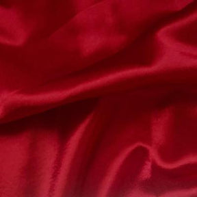 Crepe Back Satin Rod Pocket Curtains - Dark Red