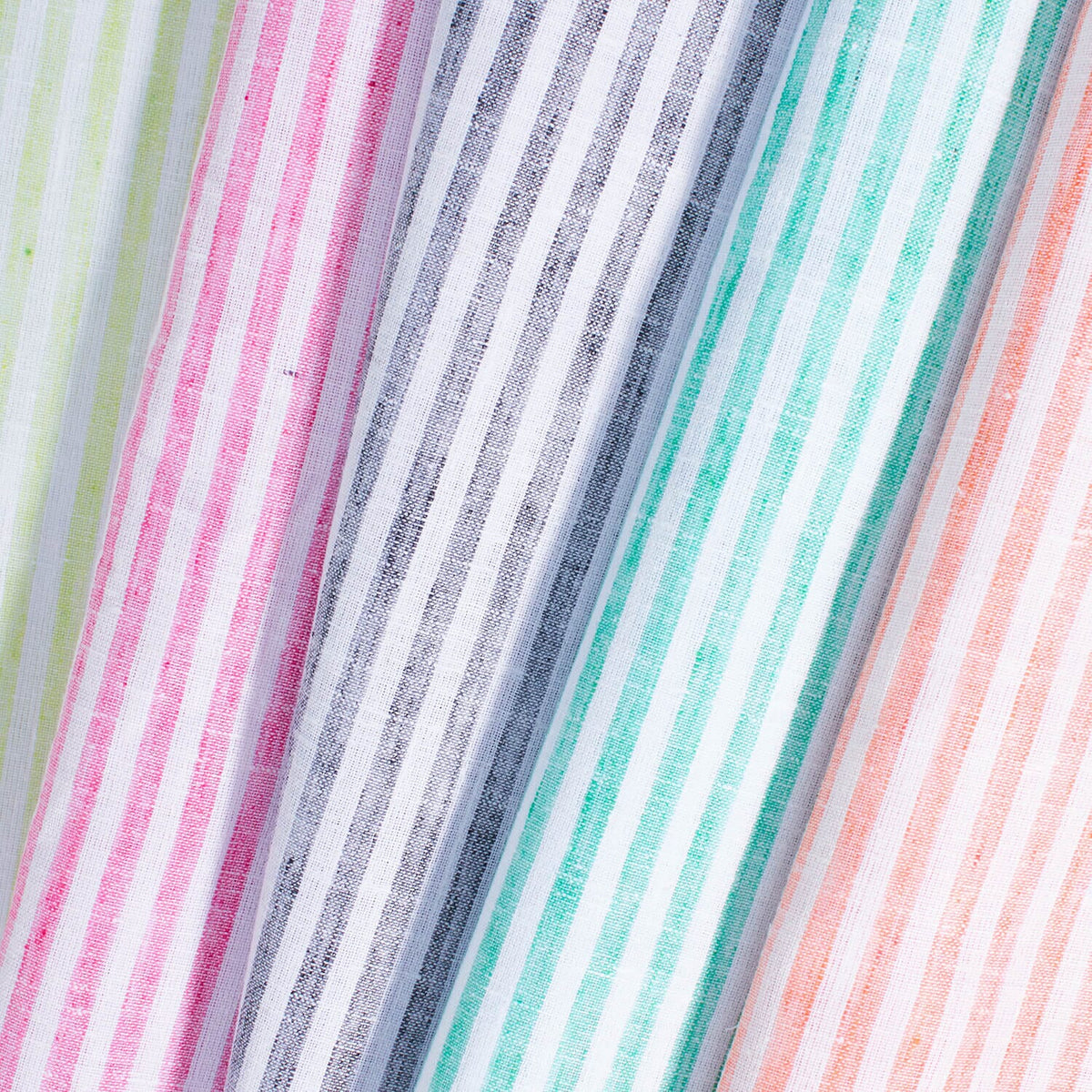 University Stripe Linen-Look Fabric