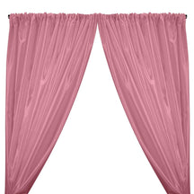 Charmeuse Satin Rod Pocket Curtains - Dusty Rose
