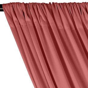 Interlock Knit Rod Pocket Curtains - Dusty Rose