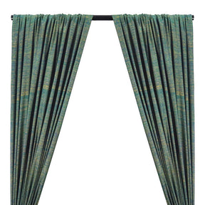 Silk Linen Matka Rod Pocket Curtains - Earth 2 -Tone
