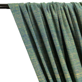 Silk Linen Matka Rod Pocket Curtains - Earth 2 -Tone