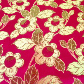 Daisy Metallic Brocade Fabric Fabric