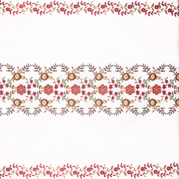 Floral Embroidery Oilcloth