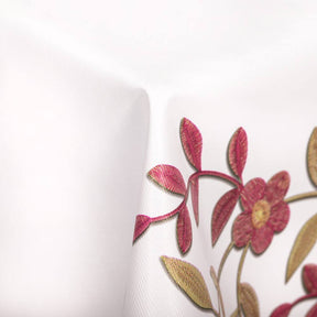 Floral Embroidery Oilcloth