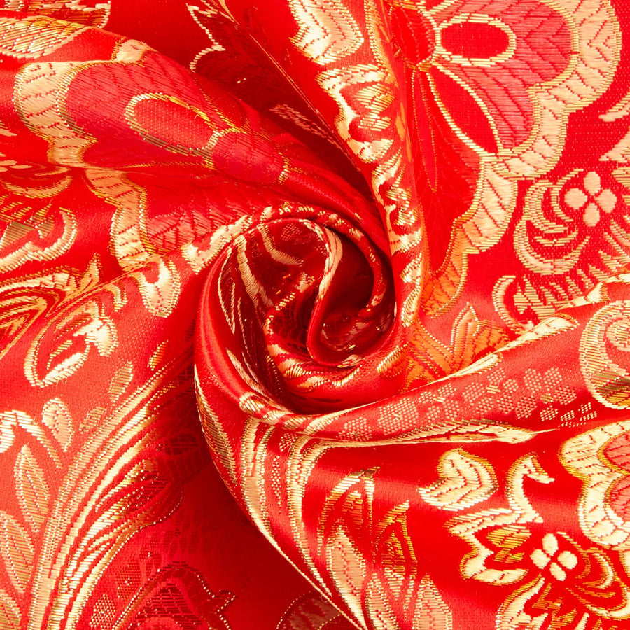 Floral Metallic Brocade Fabric Fabric Wholesale Direct