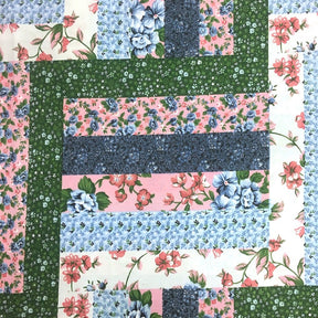 Floral Quilt Patch Pink Print Sheeting Fabric