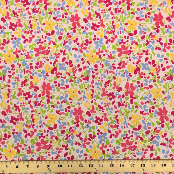 Fresca Pink Print Broadcloth Fabric