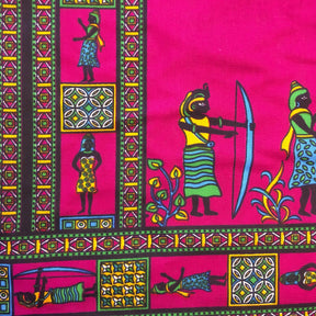 Dashiki Angelina African Print - Fuchsia Fabric