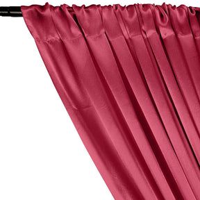 Crepe Back Satin Rod Pocket Curtains - Fuchsia