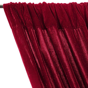 Micro Velvet Rod Pocket Curtains - Fuchsia