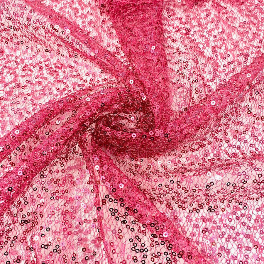 Scattered Micro Sequins on Chemical Mesh Fabric 52
