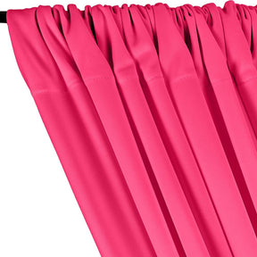 Scuba Double Knit Rod Pocket Curtains - Fuchsia