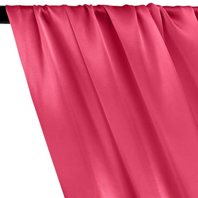 Silk Charmeuse Rod Pocket Curtains - Fuchsia