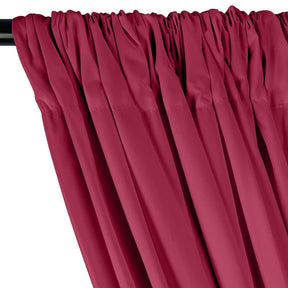 Stretch Broadcloth Rod Pocket Curtains - Fuchsia