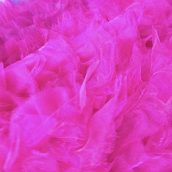 Fuchsia Ruffle Organza Fabric