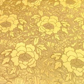 Carnation Metallic Brocade Fabric