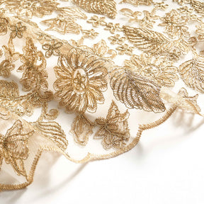 Embroidered Daisy Floral Lace
