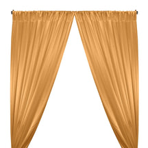 Crepe Back Satin Rod Pocket Curtains - Gold