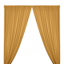 DTY Double-Sided Brushed Rod Pocket Curtains - Gold