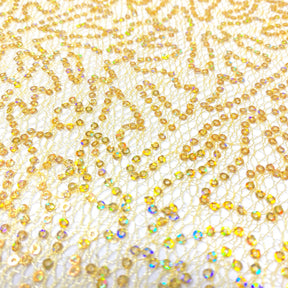 Embroidery Sequins on Tulle Mesh