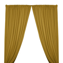Matte Milliskin Rod Pocket Curtains - Gold