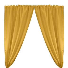 Matte Satin (Peau de Soie) Rod Pocket Curtains - Gold