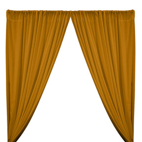 Peachskin Rod Pocket Curtains - Gold