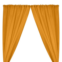 Polyester Dupioni Rod Pocket Curtains - Gold