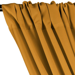 Poplin (110 Inch) Rod Pocket Curtains - Gold
