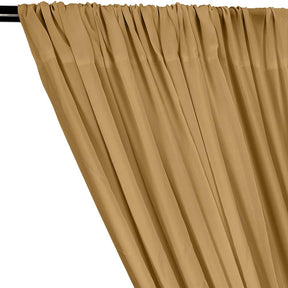 Rayon Challis Rod Pocket Curtains - Gold