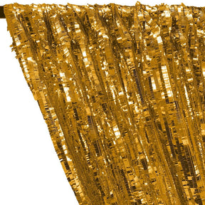 Rectangle Piano Sequins Rod Pocket Curtains - Gold