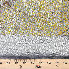 Scattered Micro Sequins on Chemical Mesh