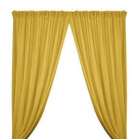 Shiny Milliskin Rod Pocket Curtains - Gold