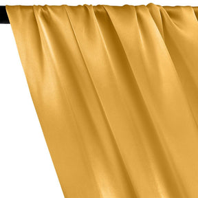 Silk Charmeuse Rod Pocket Curtains - Gold