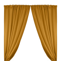 Polyester Twill Rod Pocket Curtains - Gold