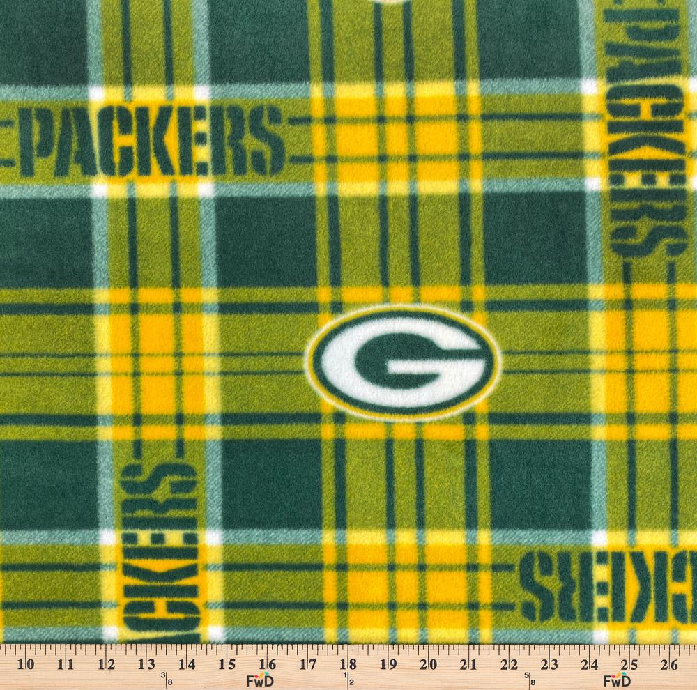 Green Bay Packers Fleece Fabric By The Yard