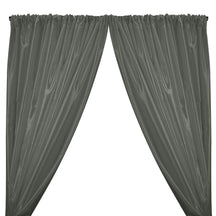 Charmeuse Satin Rod Pocket Curtains - Grey