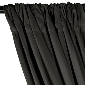 Stretch Broadcloth Rod Pocket Curtains - Grey