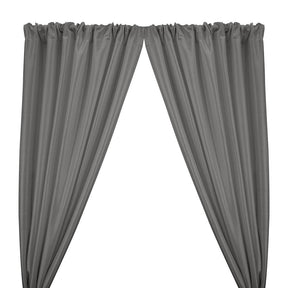 Stretch Taffeta Rod Pocket Curtains - Grey