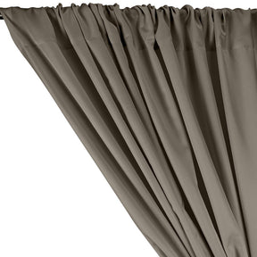 Polyester Twill Rod Pocket Curtains - Grey