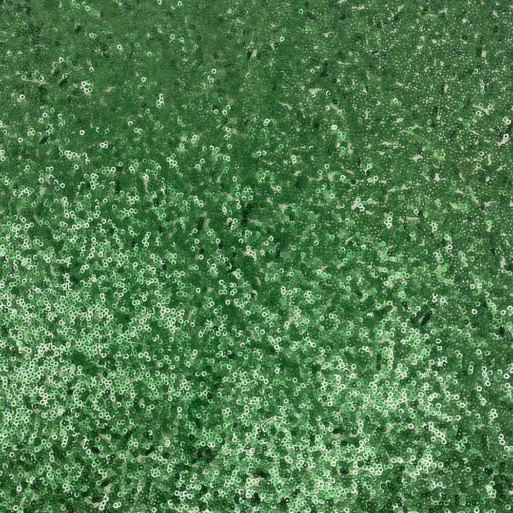 Crushed Embroidery Sequins On Mesh Fabric SV574082 Hunter Green 1