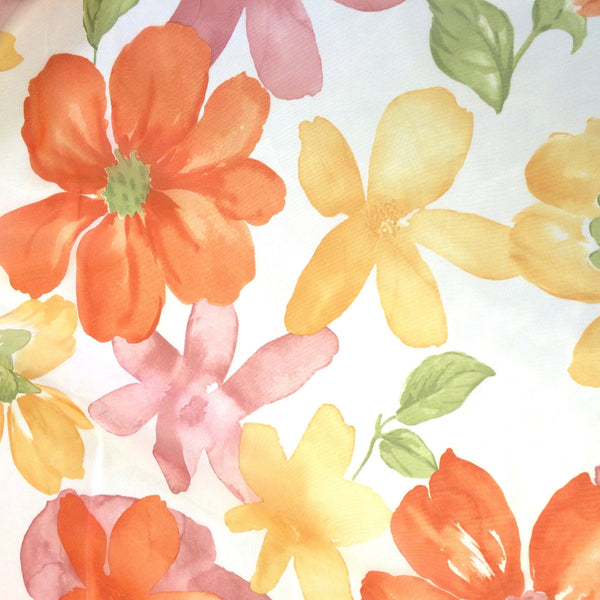 Floral Printed Sheer Voile (118") Fabric