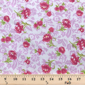 Anna Lilac Print Broadcloth Fabric