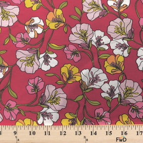 Madeline Fuchsia Print Broadcloth Fabric