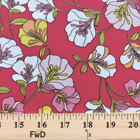 Madeline Fuchsia Print Broadcloth Fabric